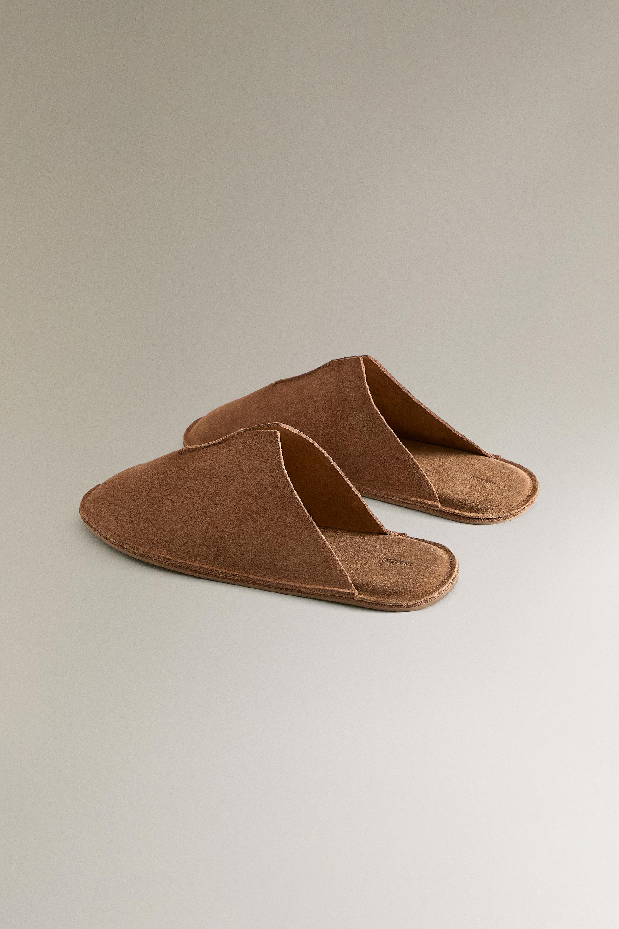LEATHER MULE SLIPPERS